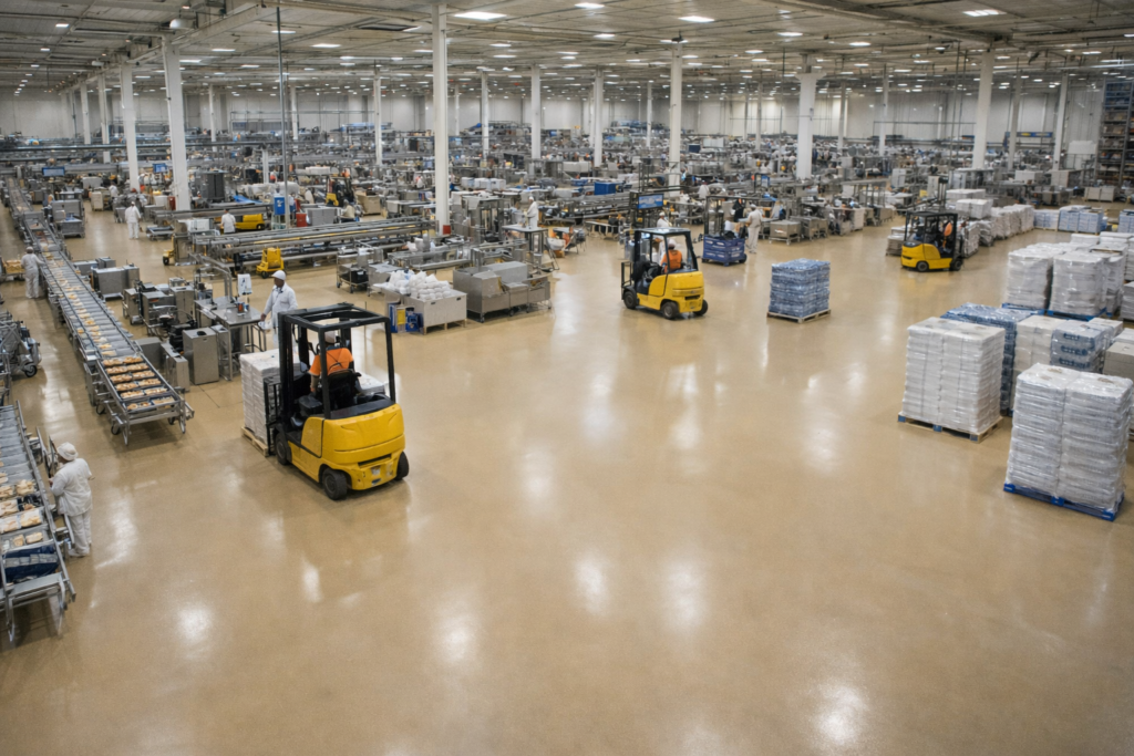 Qual o melhor revestimento monolítico para uma indústria alimentícia?